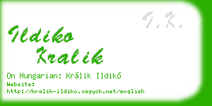 ildiko kralik business card
